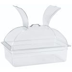 ΚΑΠΑΚΙ PC GN 1/1 53X32X18CM ΔΙΑΦΑΝΕΣ ΜΕ 2 ΠΟΡΤΕΣ