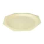 Ξύλινο πιάτο οκτάγωνο, 26x26xΥ2,5cm, βιοδιασπώμενο - Συσκευασία 50 τεμαχίων