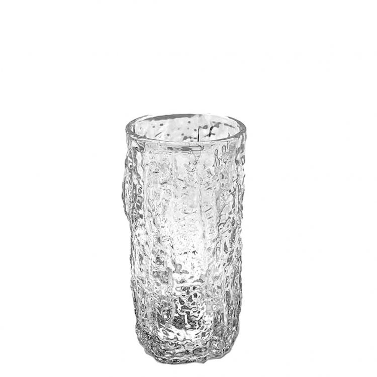 Ikona apo Γυάλινο Ποτήρι Σκαλιστό, Σωλήνας. 34cl, φ7x14cm