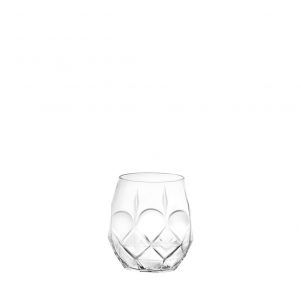 Ποτήρι Κρυσταλλίνης Χαμηλό, Ουίσκι, 38cl, φ8.6x9.5cm, RCR Ιταλίας - Σετ 6 τεμαχίων