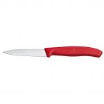 Ikona apo Μαχαίρι κουζίνας 8cm, μυτερό, κόκκινη λαβή Swiss Classic, VICTORINOX