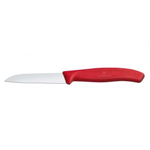 Ikona apo Μαχαίρι κουζίνας 8cm, ίσιο, κόκκινη λαβή Swiss Classic, VICTORINOX