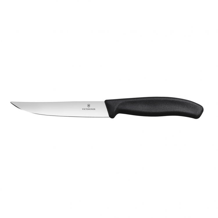 Ikona apo Μαχαίρι steak 12cm, μαύρη λαβή Gourmet Swiss Classic, VICTORINOX