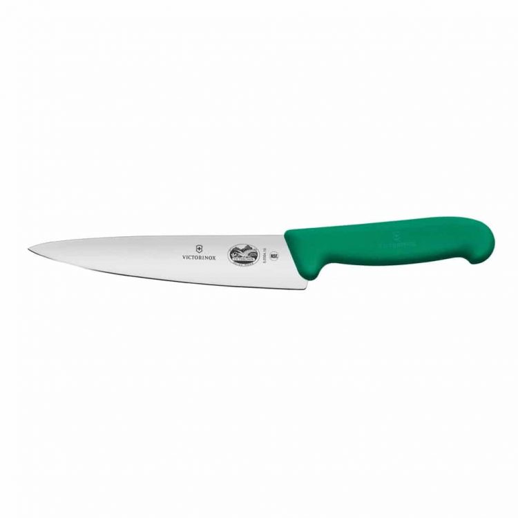 Ikona apo Μαχαίρι σεφ 19cm, πράσινη λαβή Fibrox, VICTORINOX