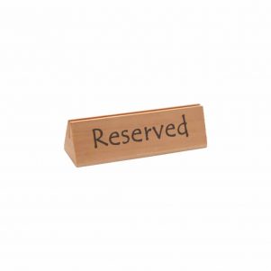 Ikona apo Επιγραφή [RESERVED] ξύλινη, 15.2x4.4x4.4cm, με σχισμή συγκράτησης μενού