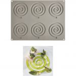 Ikona apo Αντικολλητικό καλούπι σιλικόνης GOURMET, 6 x Σπιράλ 11x12x0.35cm (15ml), Pavoni