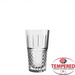 Γυάλινο Ποτήρι Σκαλιστό Ψηλό, 35.5cl, φ8.1x13.7cm, tempered HIGHNESS, PASABAHCE - Σετ 12 τεμαχίων