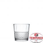 Γυάλινο Ποτήρι Σκαλιστό Χαμηλό, 40.2cl, φ9.7x9.9cm, tempered HIGHNESS, PASABAHCE - Σετ 12 τεμαχίων