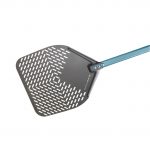 Φτυάρι Πίτσας διάτρητο 33x33cm αλουμινίου SHA, με κοντάρι 1.5m, GIMETAL