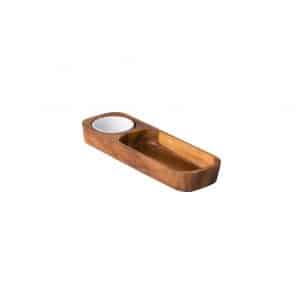 Ikona apo Δίσκος σερβιρίσματος ξύλινος, για Sandwich/Τορτίγια, 30x10.5x3.5cm, Style Point