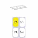 Ikona apo Καπάκι PC για Λεκάνες GN Inox, GN1/4 (162 x 265mm)