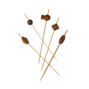 Ikona apo Πακέτο 100 Sticks 12cm Bamboo, Σχέδιο MAORI, Leone