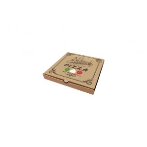 Ikona apo Κουτί Πίτσας Μικροβέλε, σχέδιο Pizza Καφέ, 22x22x4.2cm