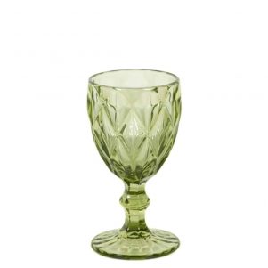 Γυάλινο ποτήρι κολωνάτο 23cl ΡΟΜΒΟΣ, φ8x15.5cm, πράσινο