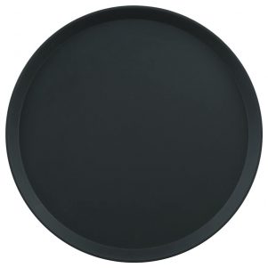 Ikona apo Δίσκος Fiberglass με αντιολισθητική επιφάνεια, βαθύς, φ40cm, μαύρος