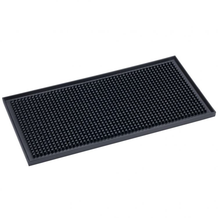 Ikona apo Service Bar Mat Μαύρο Λάστιχο, 45x30x1cm, Bar Choice