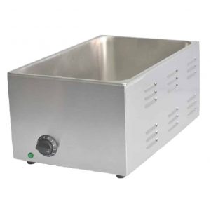 Ikona apo Ηλεκτρικό Bain Marie, χωρητικότητα GN1/1(Υ15cm), με θερμοστάτη, 35.5x58x29cm, 1.2KW, Karamco