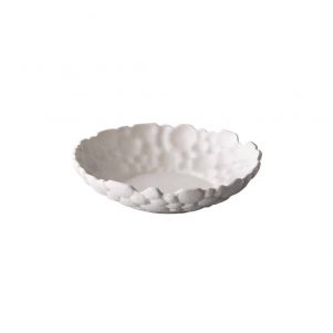 Ikona apo Μπωλ Stoneware BUBBLE, φ24.5xΥ5.5cm, λευκό, RAW