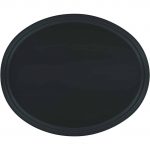 Ikona apo Δίσκος Fiberglass ΟΒΑΛ με αντιολισθητική επιφάνεια, 56x68.5cm, μαύρος