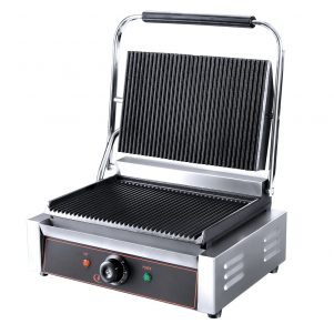 Ikona apo Ηλεκτρική Τοστιέρα Grill, μονή, 34.5x23cm, Ραβδωτή, 2200W, KARAMCO