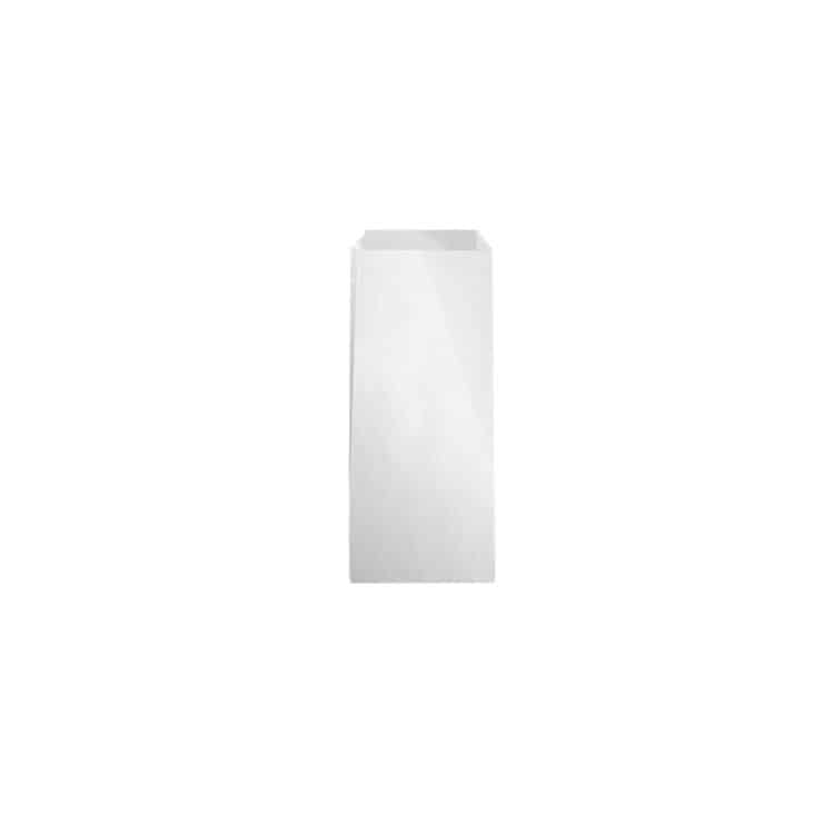 Ikona apo Χάρτινο σακουλάκι Βεζετάλ, (τιμή ανά κιλό), λευκό, 9x21cm, Intertan