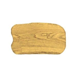Ikona apo Ξύλινο πλατό σερβιρίσματος, από ξύλο Καστανιάς, 38x(20/22)cm