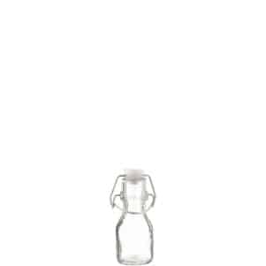 Ikona apo Μπουκάλι mini γυάλινο, 50ml, με πώμα ασφαλείας λείο στρογγυλό