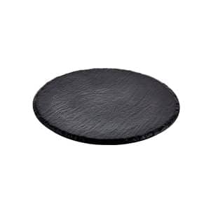 Ikona apo Πιατέλα (Δίσκος) μελαμίνης, φ30xΥ2cm, 460gr, μαύρη