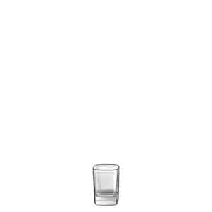 Ikona apo Γυάλινο Ποτήρι Λικέρ, Σφηνάκι, 5.5cl, φ5x 4cm, Tετράγωνο σχήμα, Σειρά VIVA, UNIGLASS