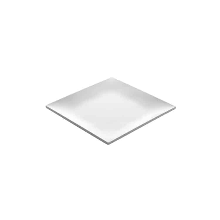 Ikona apo Πιάτο μελαμίνης τετράγωνο, 25x25xΥ3cm, 485gr, λευκό
