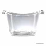 Ikona apo Σαμπανιέρα SMMA, πλαστική, οβάλ 50x29xΥ28cm, Διάφανη, GoldPlast