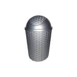 Ikona apo Κάδος πλαστικός 15Lt, με παλλόμενο καπάκι, γκρι