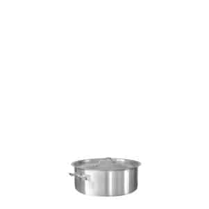 Ikona apo Χύτρα INOX ρηχή, με καπάκι, φ20xΥ9,5cm, (3Lt)