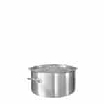 Ikona apo Χύτρα INOX ρηχή, με καπάκι, φ28xΥ18cm, (12Lt)