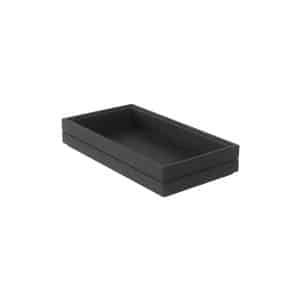 Ikona apo Ξύλινο Κουτί Παρουσίασης για Μπουφέ, GN1/3, 32.5x17.6x5.7cm, Black Lacquer, SELECT CONCEPT