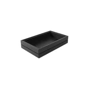 Ikona apo Ξύλινο Κουτί Παρουσίασης για Μπουφέ, GN1/4, 25.6x16.2x5.7cm, Black Lacquer, SELECT CONCEPT