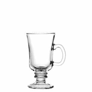 Ikona apo Γυάλινο Ποτήρι/κούπα με χερούλι, Irish Coffee, 25cl, 7.5(6.8)x14.3cm