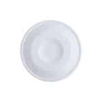 Ikona apo Καπάκι Flat με τρύπα, χάρτινο (ΧΩΡΙΣ ΤΕΛΟΣ), για Χάρτινα Ποτήρια 12oz-16oz, Λευκό