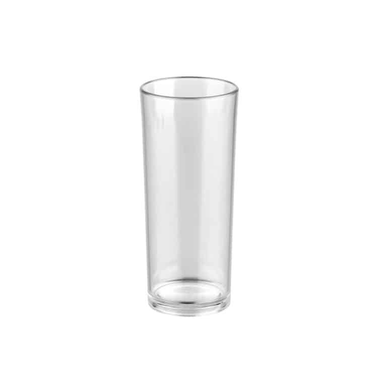 Ikona apo Ποτήρι σωλήνας πλαστικό PC (Polycarbonate), διάφανο, 320ml, Plast Port