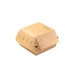 Ikona apo Χάρτινο κουτί Burger, 11x11x8.5cm, μιας χρήσης, Plastic Free, GAIA