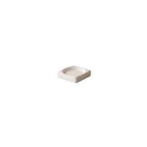 Ikona apo Μπωλ/Dip Stoneware VULCANIC, τετράγωνο 9x9cm, λευκό, RAW