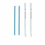 Ikona apo Πακέτο 500 Χάρτινα Καλαμάκια, Μπλε, 3 φύλλων, 180x4mm, Espresso, Ίσια, 1/1 χαρτί