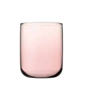 Ikona apo Γυάλινο ποτήρι νερού, ροζ, 28cl, φ7xΥ8.8cm, Pasabahce