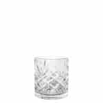 Ikona apo Γυάλινο Ποτήρι, Χαμηλό. 33.8cl, φ8.2x9.5cm, σκαλιστό κάθετες γραμμές