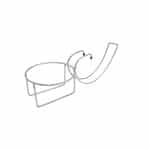 Ikona apo Βάση Σαμπανιέρας, επιτραπέζια, INOX