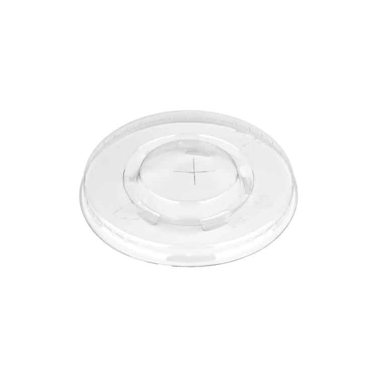 Ikona apo Καπάκι Πλαστικό Ίσιο 90mm, για Χάρτινα Ποτήρια 12-16 oz, με σταυρό στο κέντρο