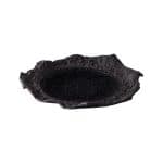 Ikona apo Πιάτο πορσελάνης κυμματιστό, 32x28cm, μαύρο, RAW