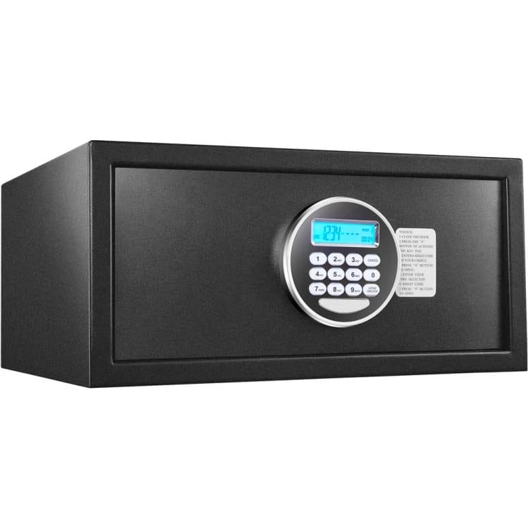 Ikona apo Χρηματοκιβώτιο με οθόνη LCD, κλειδαριά με μοτέρ & φωτισμό, 42x37x20cm, Darwin