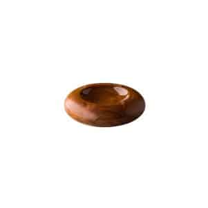 Ikona apo Ξύλινο πιάτο (από δρυ) donut, φ17cm, Σειρά ShApes, RAW Design