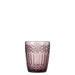 Ikona apo Γυάλινο ποτήρι νερού, 29cl BAROCCO, φ8.1x9cm, μωβ